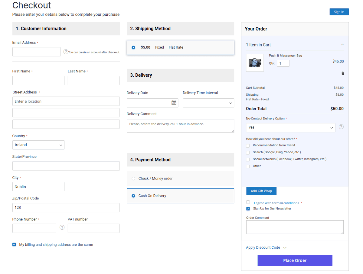 Magento2 Onepagecheckout Extension by Amasty
