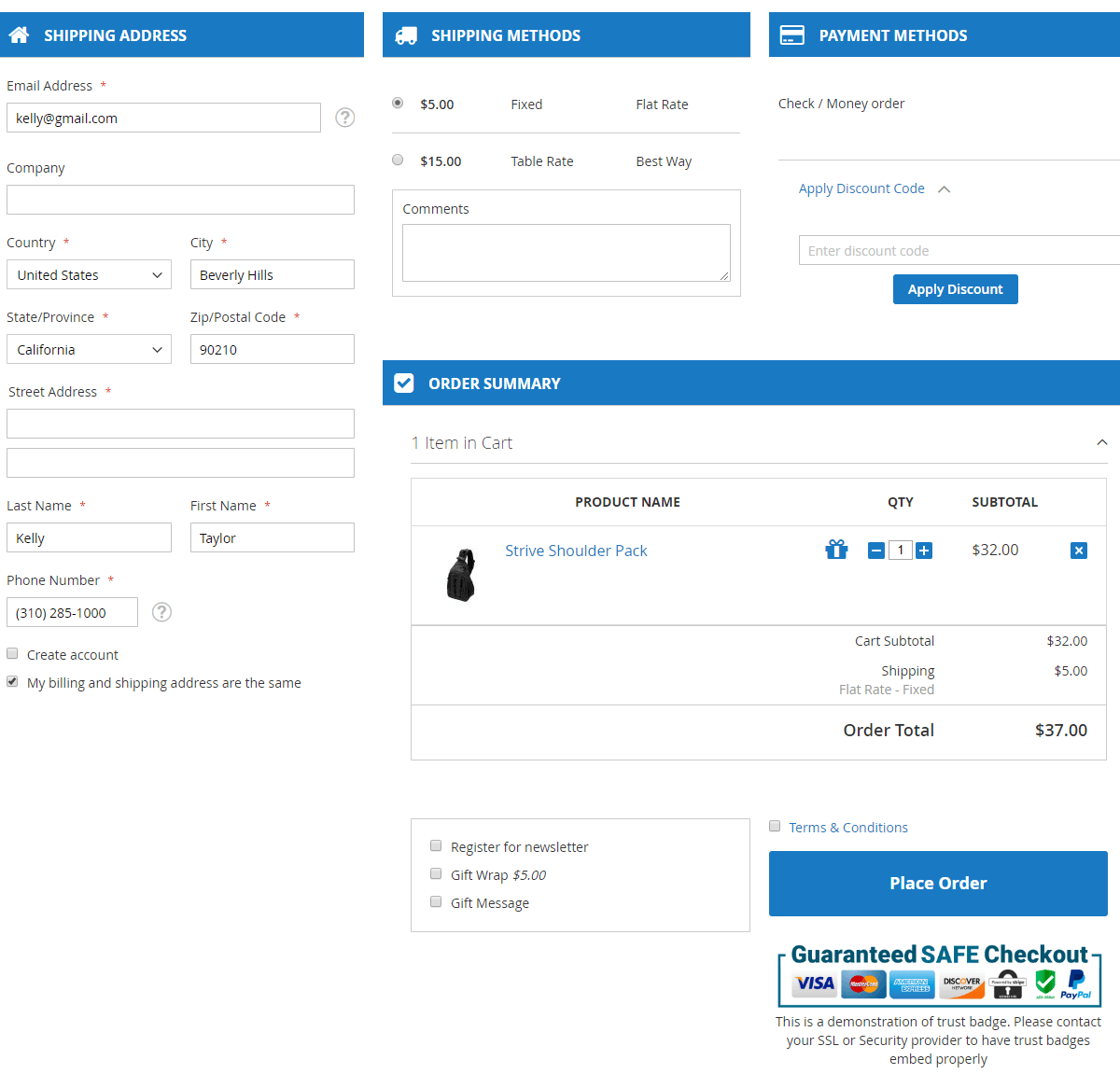Magento2 Onepagecheckout Extension by Mageplaza